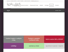 Tablet Screenshot of ink-jetservis.cz